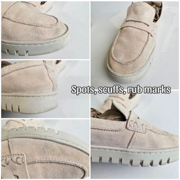 Suede Loafers Vionic Uptown Size 8.5 Pastel Peach Leather Comfort Flats Penny - Picture 9 of 14